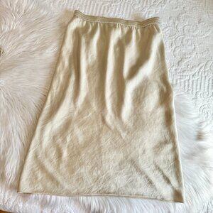 Aritzia Wilfred Free Satin Midi Skirt Champagne XS